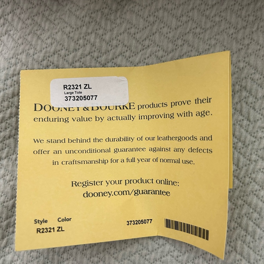 Dooney & Bourke Blush and Brown Tote Bag - Picture 5 of 5